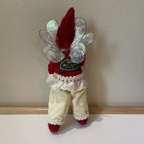 Mark Roberts Christmas Fairy Santa Elf Red Silly Jester Joker Outfit 9" Ornament - Picture 5 of 7